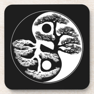Dessous-de-verre Arbre de Yin Yang
