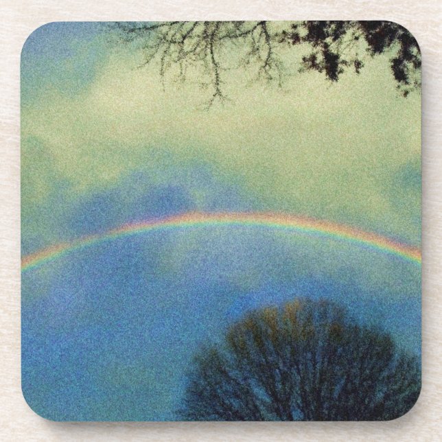 Dessous-de-verre Arc-en-ciel complet en style Seurat (Devant)