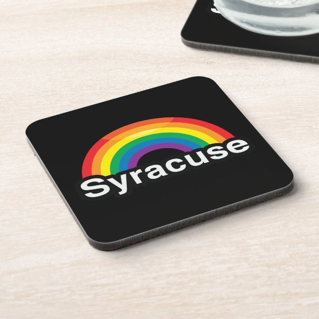 DESSOUS-DE-VERRE ARC-EN-CIEL DE FIERTÉ DE SYRACUSE LGBT (Côté gauche)