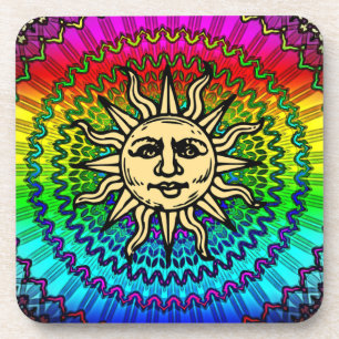 Dessous-de-verre Arc-en-ciel faisant le tour du soleil