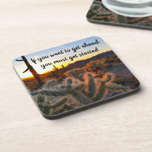 Dessous-de-verre Arizona Desert Sunset Cactus Inspiration Dire
