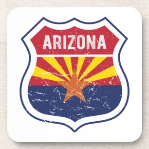 Dessous-de-verre Arizona Drapeau Route 66 Poster Acrylique Imprimer