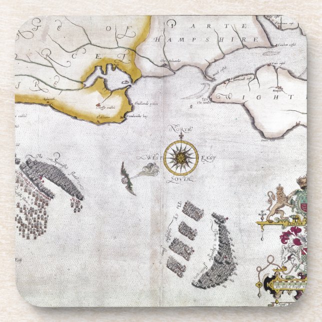 DESSOUS-DE-VERRE ARMADA ESPAGNOLE, 1588 2 (Devant)