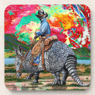 Dessous-de-verre Armadillo Cowboy