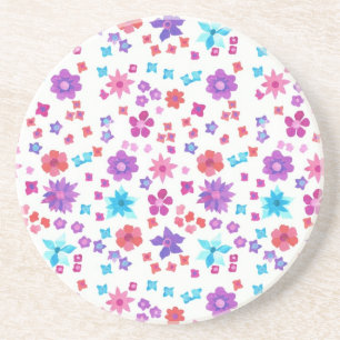 Dessous de verre Arrière - plan blanc en grès
