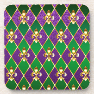 Dessous-de-verre Arrière - plan de bijoux Mardi Gras