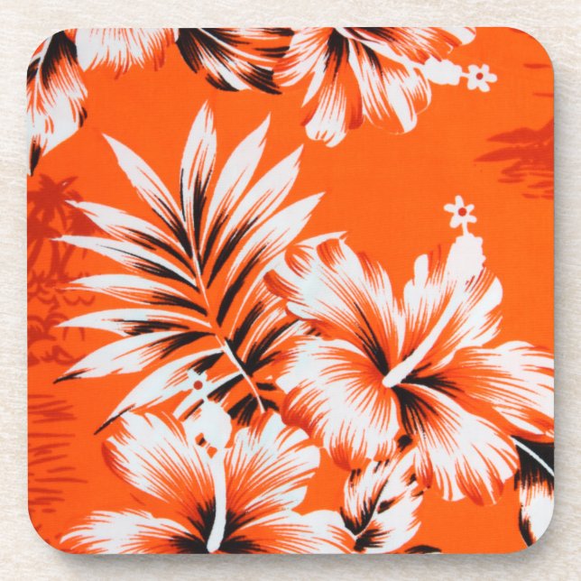 Dessous-de-verre Arrière - plan de fleurs d'Hibiscus (Devant)