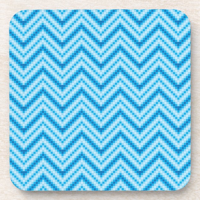 Dessous-de-verre Arrière - plan de motif de Chevron (Devant)