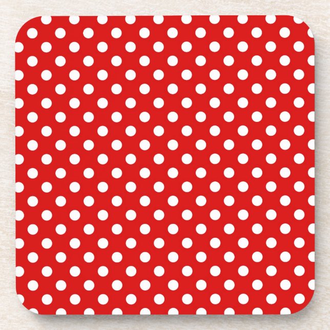 Dessous-de-verre Arrière - plan de point de polka (Devant)