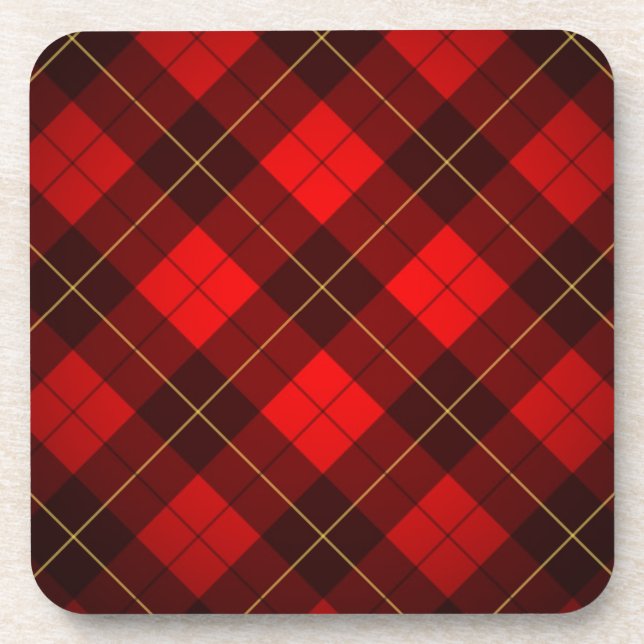 Dessous-de-verre Arrière - plan de tartan de Wallace (Devant)