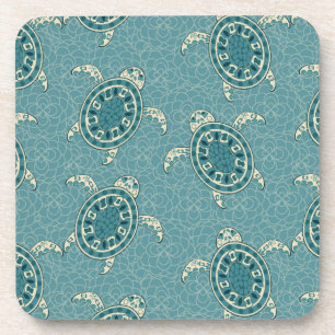 Dessous-de-verre arrière - plan de tortues