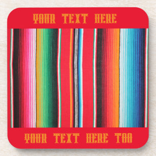 Dessous-de-verre Arrière - plan mexicain poncho serape mexicaine