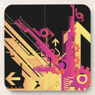 Dessous-de-verre Arrière - plan tramé technique 7