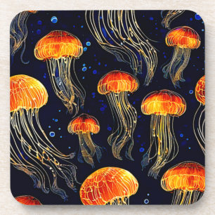 Dessous-de-verre Art de la méduse marine