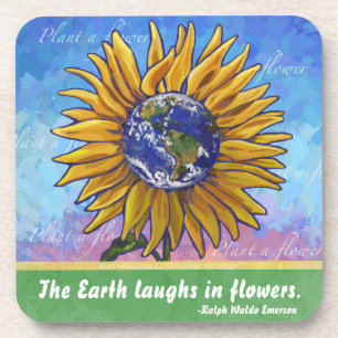 Dessous-de-verre Art de la Terre de tournesol