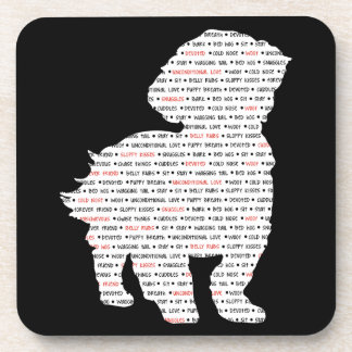 Dessous-de-verre Art de mot de Shih Tzu