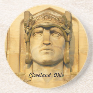 Dessous de verre Art déco (Cleveland) en grès