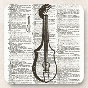 Dessous-de-verre Art du dictionnaire d'instruments de musique
