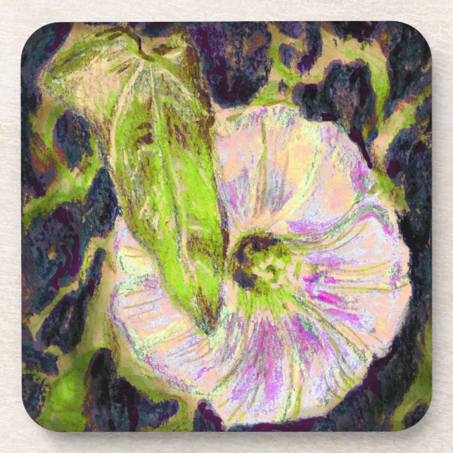 Dessous-de-verre Art Fleur Fleur Rose Wild Matin (Devant)