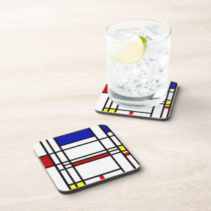 Dessous-de-verre Art moderne de Mondrian