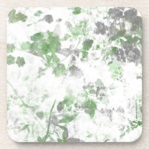 Dessous-de-verre Art moderne du motif de fleurs et de la texture mu