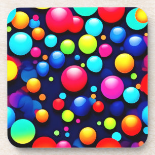 Dessous-de-verre Art Pop Bulles Vibrant