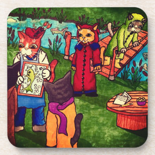 Dessous de verre Artiste Chat