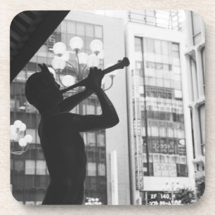 Dessous-de-verre Asie, Japon, Tokyo. Statue de musique, Shibuyaku