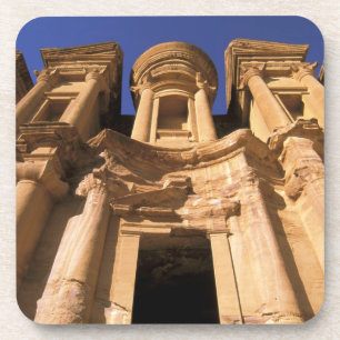 Dessous-de-verre Asie, Jordanie, Pétra. El Deir, le monastère.