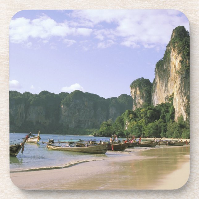 Dessous-de-verre Asie, Thaïlande, Krabi. West Railay Beach, longue (Devant)