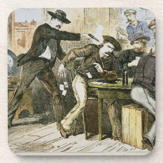 Dessous-de-verre Assassinat "de Bill sauvage" (W.B. Hickok) par (Devant)