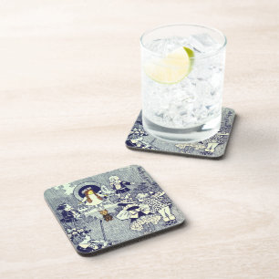 Dessous-de-verre Assistant vintage d'Oz, Dorothy rencontre les Munc