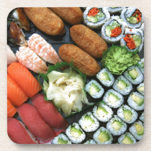 Dessous-de-verre Assortiment de sushis japonais préférés