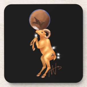 Dessous-de-verre Astro Aries Mars Zodiac