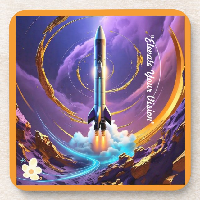 Dessous-de-verre "Au-delà de la stratosphère" (Devant)