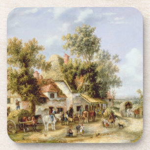 Dessous-de-verre Auberge de bord de la route