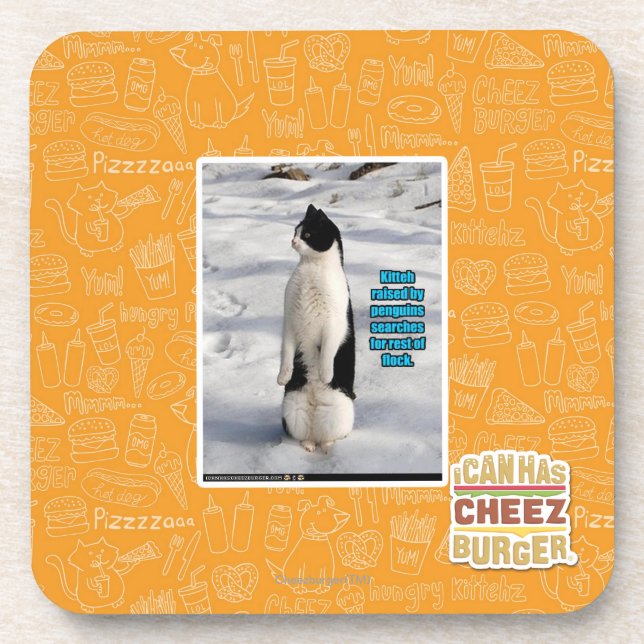 Dessous-de-verre Augmenté par des pingouins (Devant)