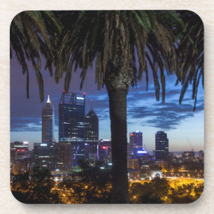 Dessous-de-verre Australie, Perth, paysage urbain depuis Kings Park