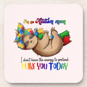 Dessous-de-verre Autism Mom - Sloth