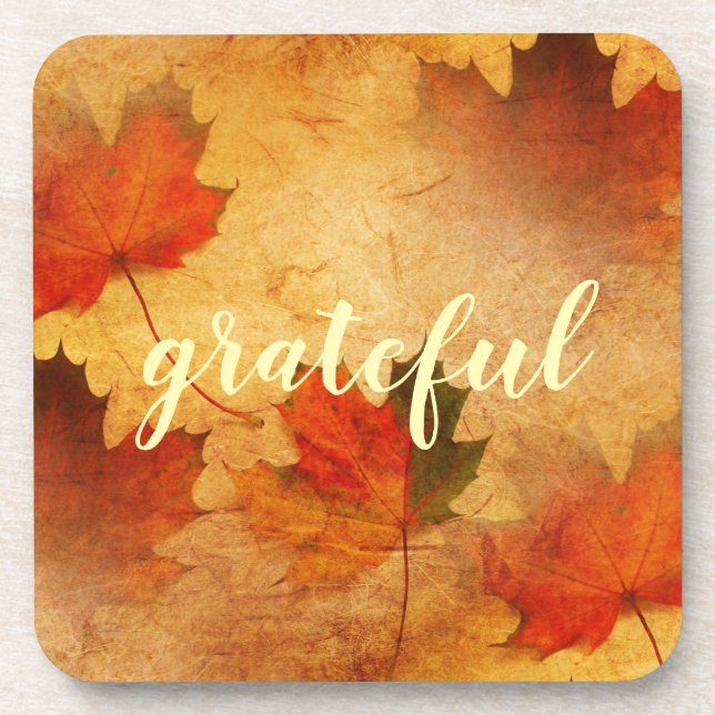 Dessous-de-verre Automne Thanksgiving vacances sur mesure (Devant)