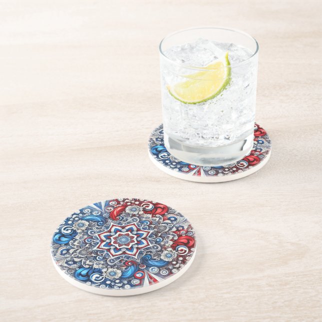Dessous de verre aux couleurs françaises Design (Côté)