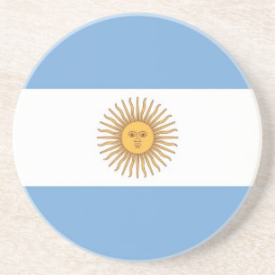 Dessous de verre avec drapeau de l'Argentine