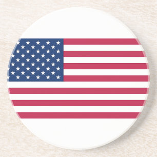Dessous de verre avec Drapeau des Etats-Unis