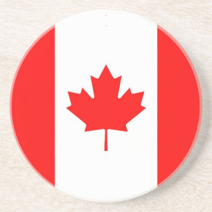 Dessous de verre avec drapeau du Canada