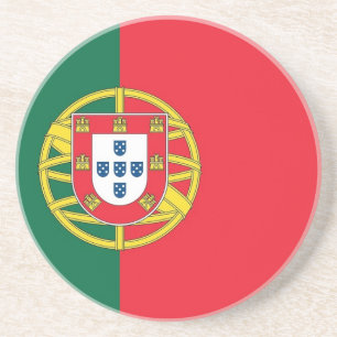 Dessous de verre avec drapeau du Portugal