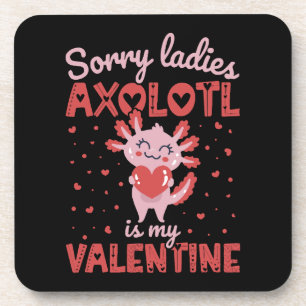 Dessous-de-verre Axolotl est mon valentin