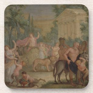 Dessous-de-verre Bacchus et Ariadne (huile sur la toile) 2