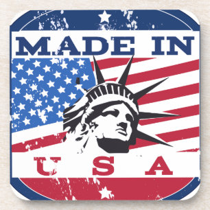 Dessous-de-verre Badge Fabriqué aux États-Unis