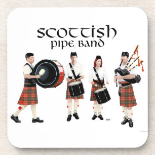 Dessous-de-verre Bagad Écossais - Kilt Rouge