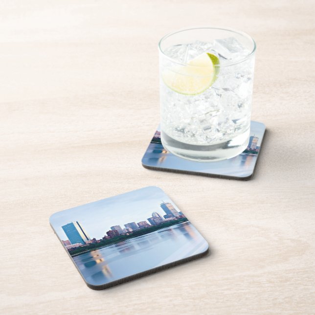 Dessous-de-verre Baie arrière de Boston à travers Charles River (Côté Droit)